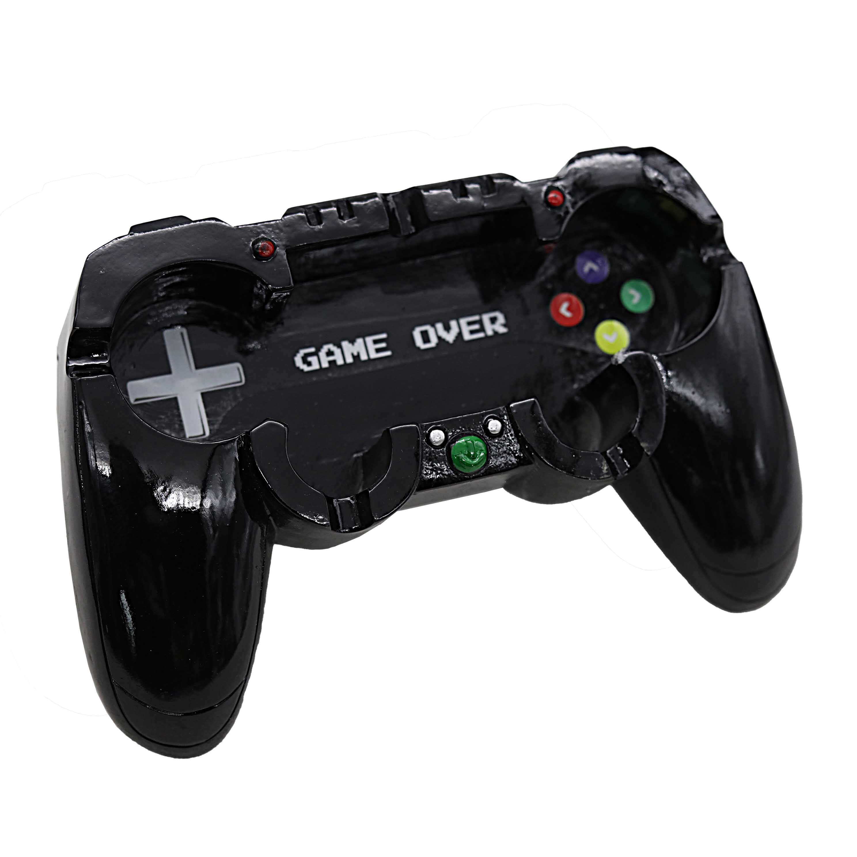 Fujima Black Game Remote Shaped Ashtray (LT199A) | 6 inch product image